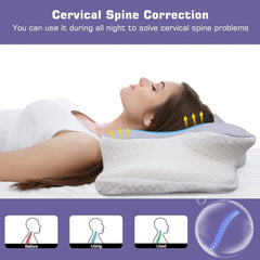 Summer Cooling Memory Foam Cervical Pillow
